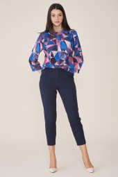 PANTOLON BAYAN 1695 LACİVERT thumbnail 4
