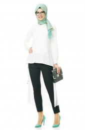 BAYAN KOT MODEL PANTOLONSORALLİNE1689SİYAH thumbnail 2