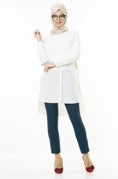 BAYAN KOT MODEL PANTOLON SORALLİNE1689LACİVERT thumbnail 2