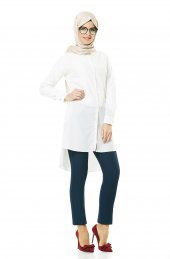 BAYAN KOT MODEL PANTOLON SORALLİNE1689LACİVERT thumbnail 3
