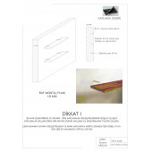 TEKLİ RAF 40-20 CM 18 MM KALINLIK thumbnail 11