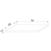 TEKLİ DUVAR RAF 70-25 CM 30 MM KALINLIK thumbnail 4