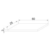 TEKLİ DUVAR RAF 60-25 CM 30 MM KALINLIK thumbnail 4