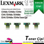 Lexmark C544 / C546 / X544 / X546 / X548 Set Çip thumbnail 1