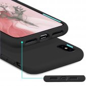 iPhone XR Nano Silikon Kılıf Siyah thumbnail 3