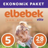 ELBEBEK ELİTE BEBEK BEZİ 5 NUMARA JUNIOR 28 ADET thumbnail 1