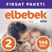 ELBEBEK ELİTE BEBEK BEZİ 2 NUMARA MİNİ 144 ADET thumbnail 1
