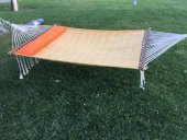 Bilen Hamak Kumaş Hamak Yastıklı 150 cm. Hardal Rengi thumbnail 1