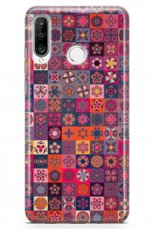 Huawei P30 Lite Kılıf Patchwork Serisi Fiona thumbnail 2