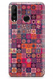Huawei P30 Lite Kılıf Patchwork Serisi Fiona thumbnail 3