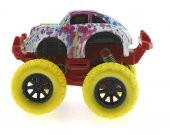 Die Cast Batik Desenli Sarı Teker Araba thumbnail 4