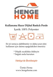 Baskılı Fon Perde Sarı Yeşil Çiçek Desenli thumbnail 11