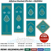 Storlu Minber Örtüsü 6lı Set - CMPS04 thumbnail 2
