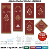 Storlu Minber Örtüsü 6lı Set - CMPS04 thumbnail 3