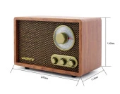 Looptone DSY-R08 Retro Radyo Ceviz thumbnail 4