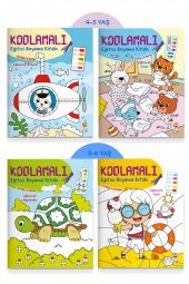 Kodlamalı Eğitici Boyama Seti (4 Kitap) thumbnail 1