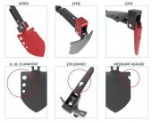Multitools Portatif Kazma Kürek 1.sınıf kalite - Yerli Üretim thumbnail 4