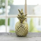 7x15cm Ananas Metalize Dekor Biblo thumbnail 5