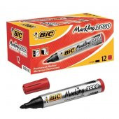 BIC PERMANENT MARKER 2000 KIRMIZI12 LI KUTU thumbnail 2