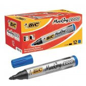 BIC PERMANENT MARKER 2000 MAVI 12 LI KUTU thumbnail 1