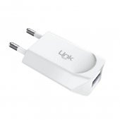 LinkTech I665 Flat Mini Design Lightning Şarj Aleti 1.2A 5V Beyaz thumbnail 2