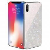 Teleplus iPhone XS Kılıf Mıknatıslı Desenli Ebruli Sert Kapak thumbnail 4