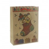 6 Adet 15x20cm Kraft Karton Çanta Çoraplı thumbnail 2