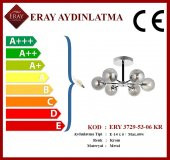 Eray Aydınlatma Topaç 6 lı Krom Avize thumbnail 3