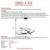 Eray Aydınlatma 2002-3 Siyah Led Avize thumbnail 4