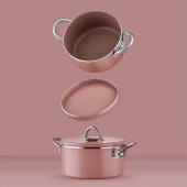 Neva Rose Chocolate 8 Parça Graye Tencere Seti thumbnail 3