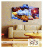 Little More Time 5 Parça Kanvas Tablo 135X85 Cm thumbnail 3
