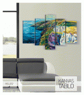 Steady 5 Parça Kanvas Tablo 135X85 Cm thumbnail 3