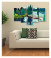Nature 5 Parça Kanvas Tablo 135X85 Cm thumbnail 3