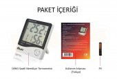 Diwu HTC-1 Saatli Nem Ölçer ve Termometre thumbnail 2