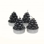 4 Adet 4cm Kozalak Tealight Mum thumbnail 2