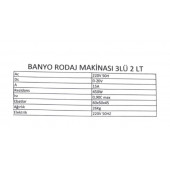 Banyo Rodaj Makinası 3x2lt. thumbnail 2