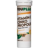 Youplus Vitamin C, Çinko & Propolis 20 Efervesan Tablet - Abdi İbrahim thumbnail 3