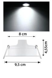 Philips Essential 3,5W Led Panel Beyaz 6500K Delik Capı : 8 cm thumbnail 2