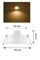Philips Meson 17W Sıvı Altı Downlight Led Panel Sarı 3000K thumbnail 4