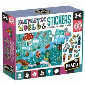 Headu Puzzle + Stickers Fantastic World MU24933 thumbnail 4