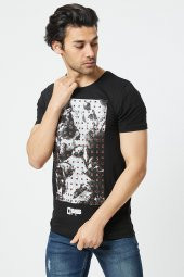 Trair Off White Tasli Baskılı T-Shirt thumbnail 2