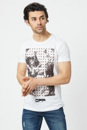 Trair Off White Tasli Baskılı T-Shirt thumbnail 5