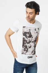 Trair Off White Tasli Baskılı T-Shirt thumbnail 8