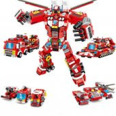 Yukka 8 Çeşit Lego Yangın Kurtarma Oyuncak thumbnail 1