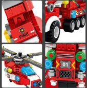 Yukka 8 Çeşit Lego Yangın Kurtarma Oyuncak thumbnail 2