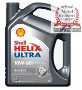 SHELL HELİX ULTRA RACİNG 10W60 4 LİTRE-SHELL ENGİNE FLUSH HEDİYELİ thumbnail 2