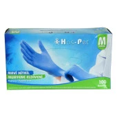 Has-Pet Pudrasız Mavi Nitril Eldiven Orta Boy (M) 100 Lü Paket thumbnail 1