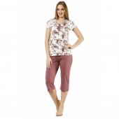 Bermuda Pijama Takımı Çiçek (L) thumbnail 1
