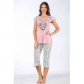 Bermuda Pijama Takım Pembe (M) thumbnail 1