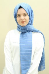 Çizgili Pamuk Şal-7003-3 thumbnail 1